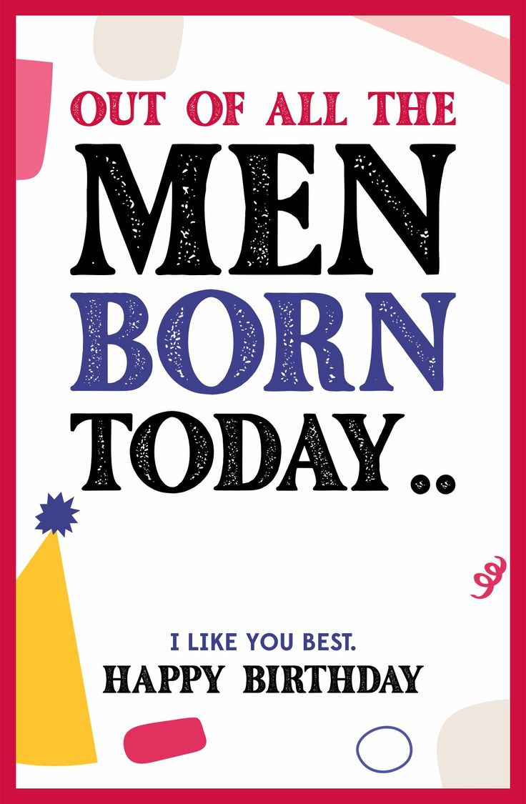Birthday Cards For Him - 10 Free Pdf Printables | Printablee inside Free Printable Birthday Cards For Him
