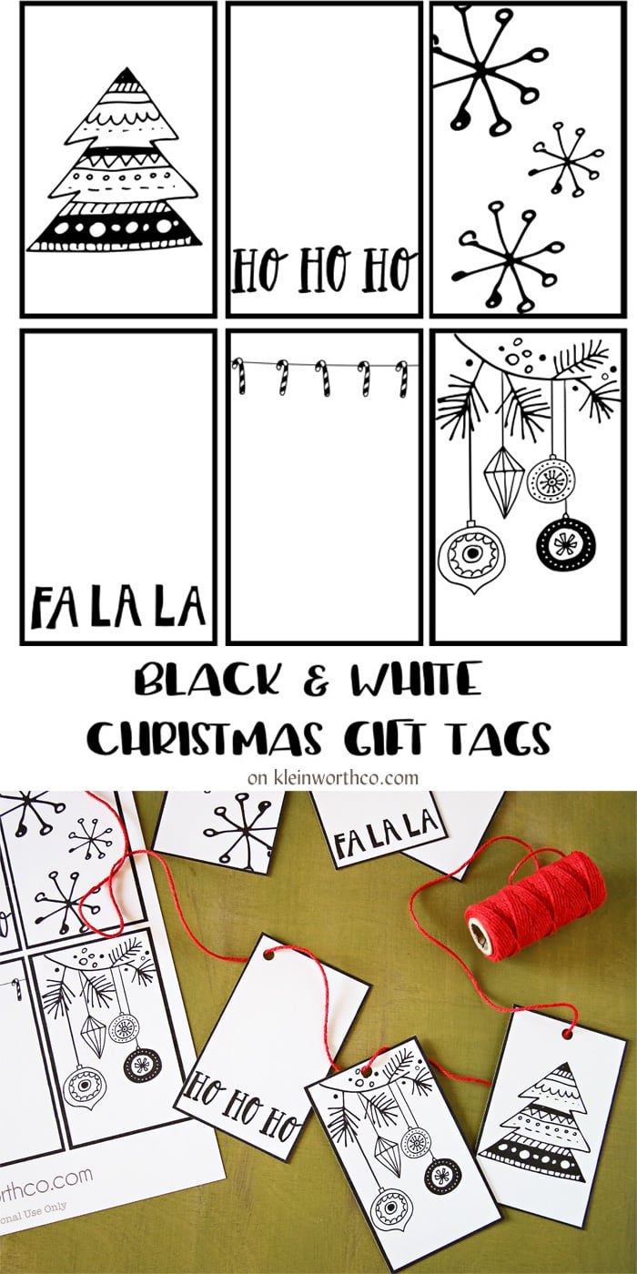 Black White Free Printable Gift Tags & Guy Gift Idea - Yummi Haus with Christmas Gift Tags Free Printable Black And White