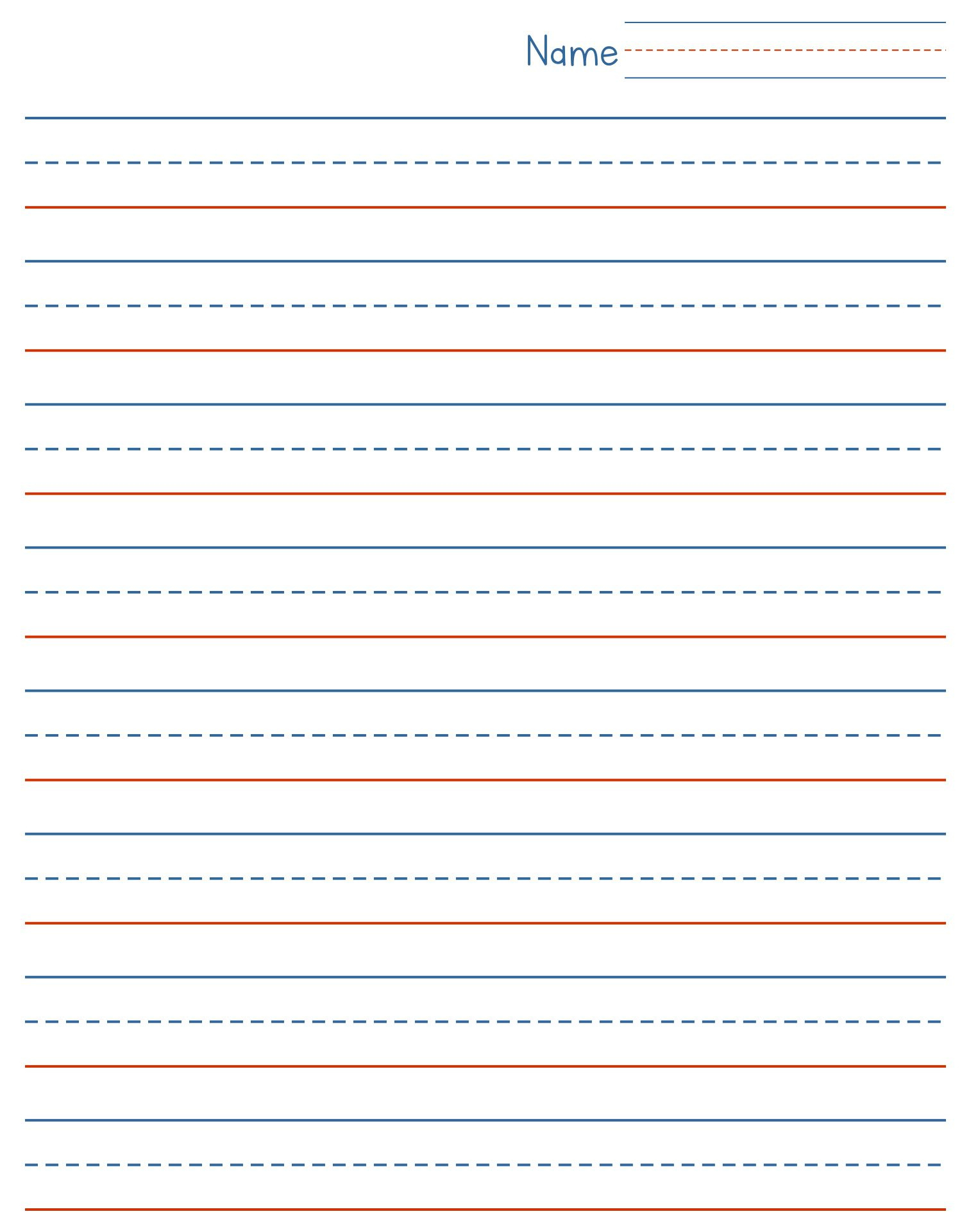 Blank Handwriting Sheet For Children - Worksheets Library regarding Blank Handwriting Worksheets Printable Free