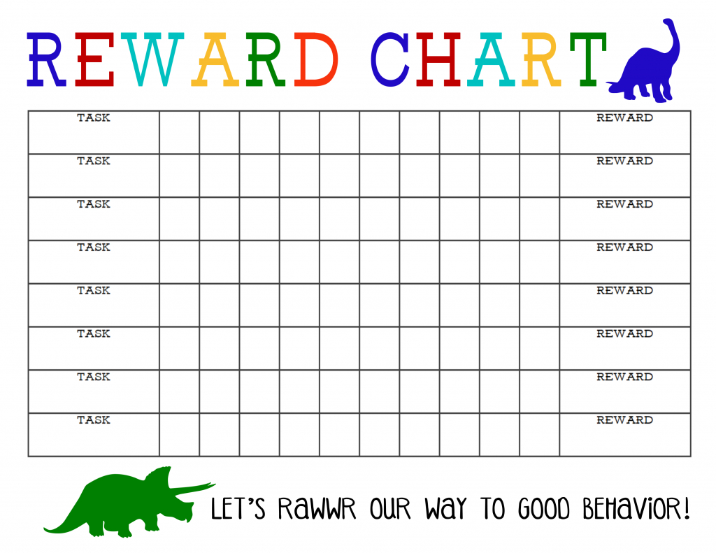 Blank Reward Chart Printable - The Girl Creative with regard to Free Printable Reward Charts For 2 Year Olds