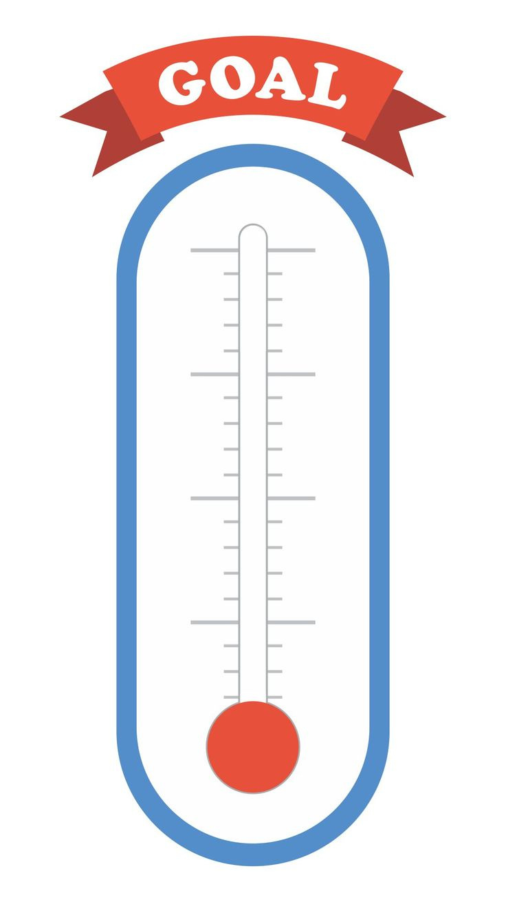 Blank Thermometer - 10 Free Pdf Printables | Printablee intended for Free Printable Thermometer Goal Chart