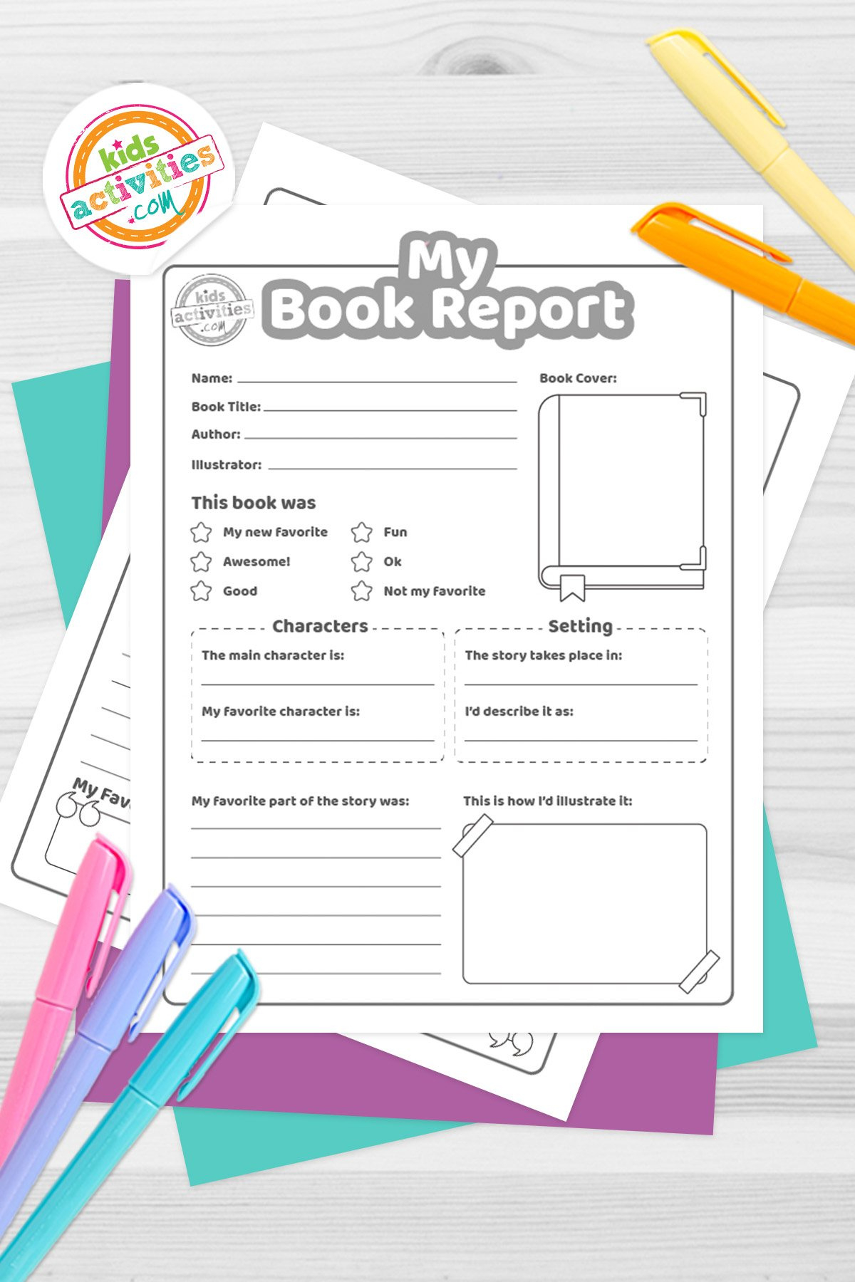 Book Report Template For Avid Readers | Kids Activities Blog with regard to Free Printable Book Report Forms For Elementary Students