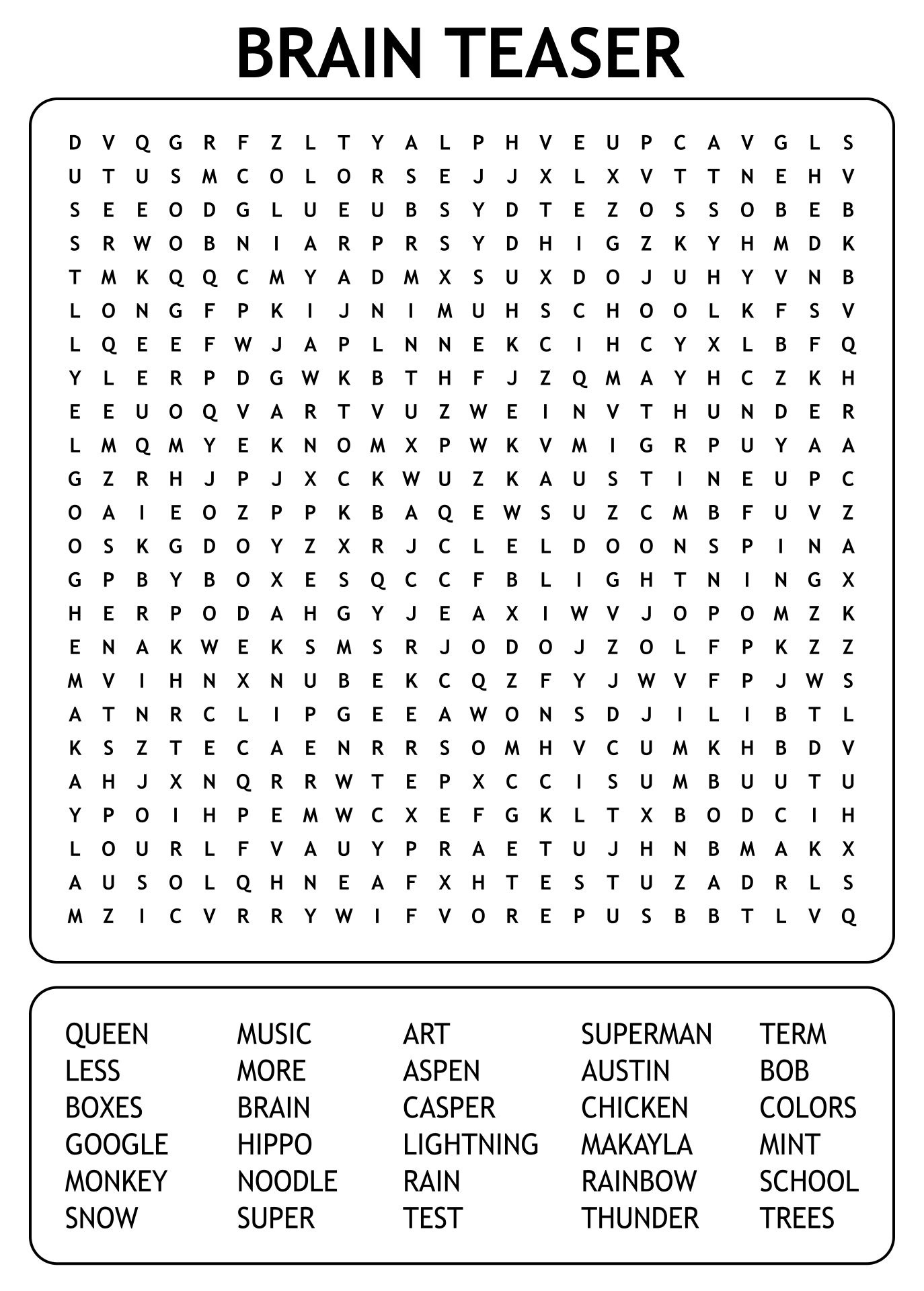 Brain Games: Free Downloadable Learning Resources - Michael Omara with Printable Brain Games For Seniors Free