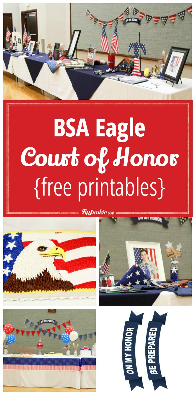 Bsa Eagle Court Of Honor {Free Printables} – Tip Junkie pertaining to Eagle Scout Cards Free Printable