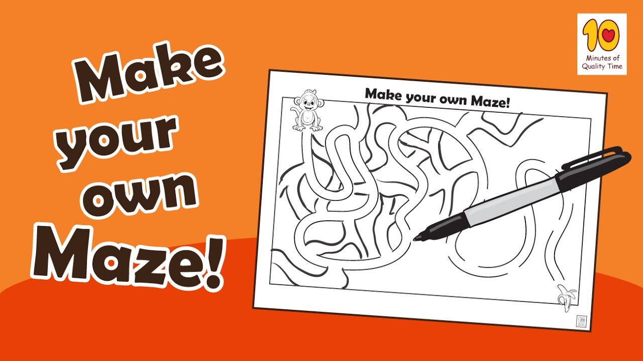 Build A Maze - 10 Minutes Of Quality Time inside Create Your Own Maze Free Printable