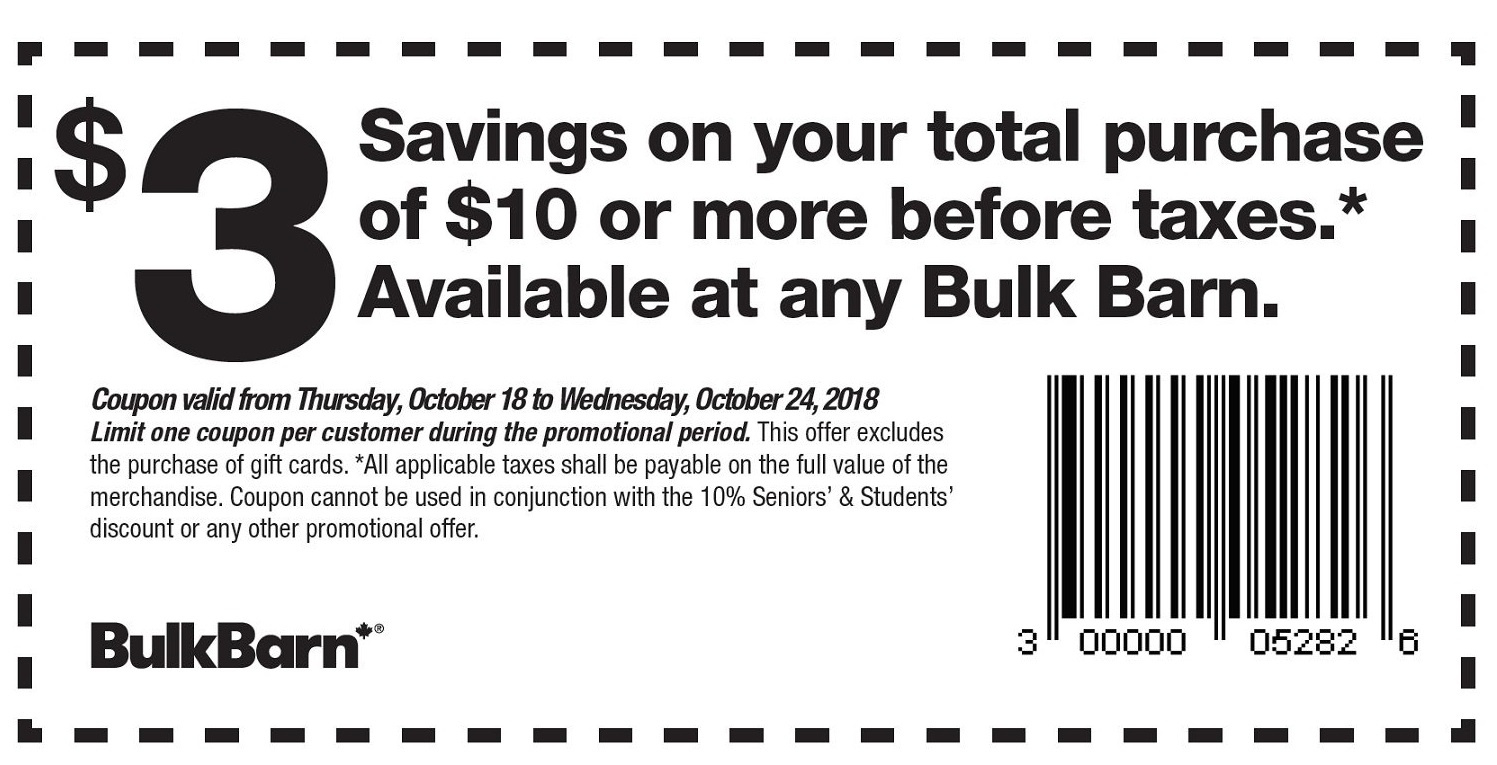 Bulk Barn - Details throughout Free Online Printable Grocery Coupons Canada