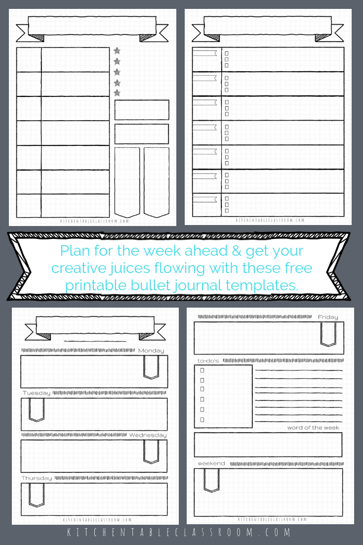 Bullet Journal Printables Bullet Journal Template Bullet Journal regarding Free Bullet Journal Printables 2018