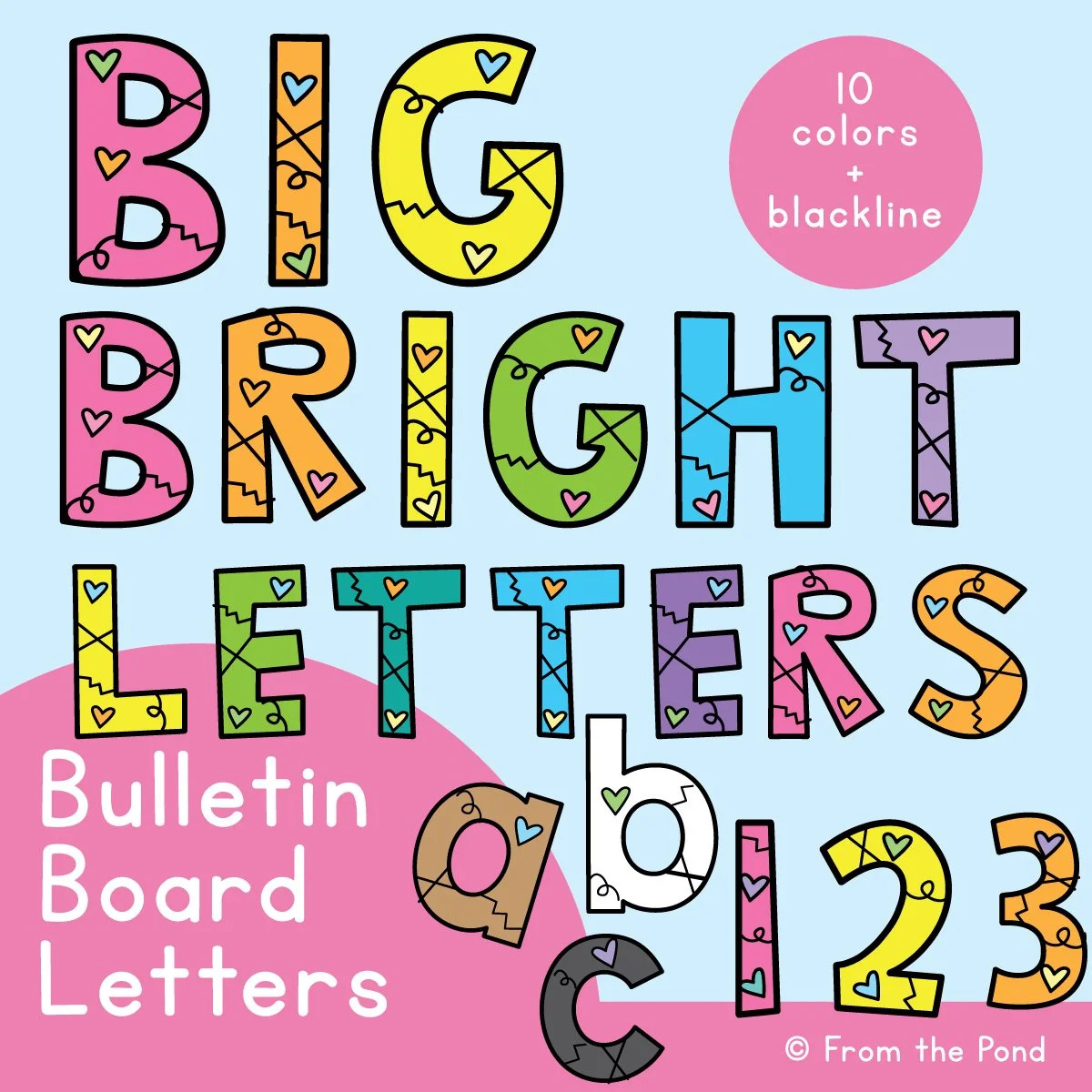 Bulletin Board Letters For The Classroom - Just Print And Display for Free Printable Letters For Bulletin Boards