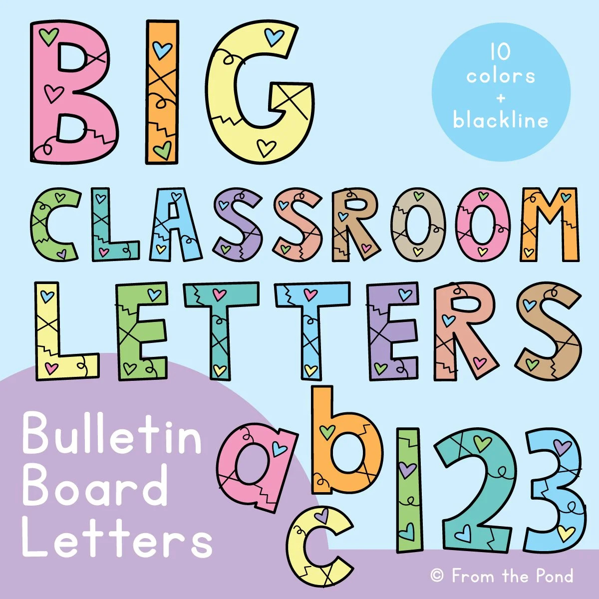 Bulletin Board Letters For The Classroom - Just Print And Display regarding Free Printable Bulletin Board Letters