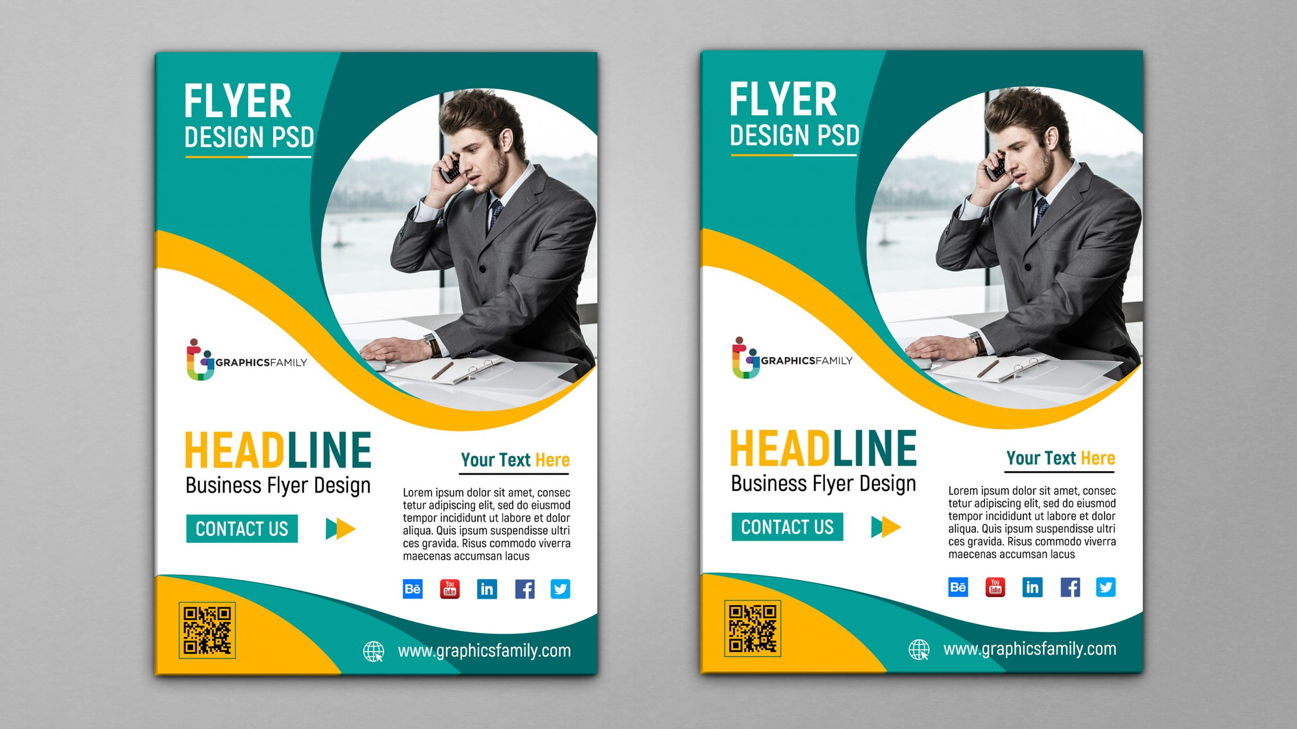 Business Flyer Template Design Psd – Graphicsfamily in Business Flyer Templates Free Printable