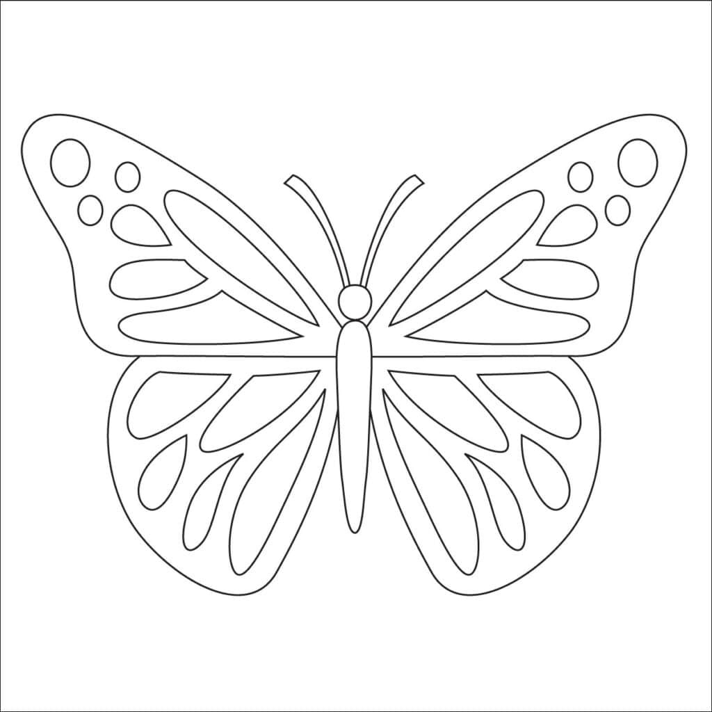 Butterfly Coloring Page: Free Printable Sheets For Kids inside Free Printable Butterfly