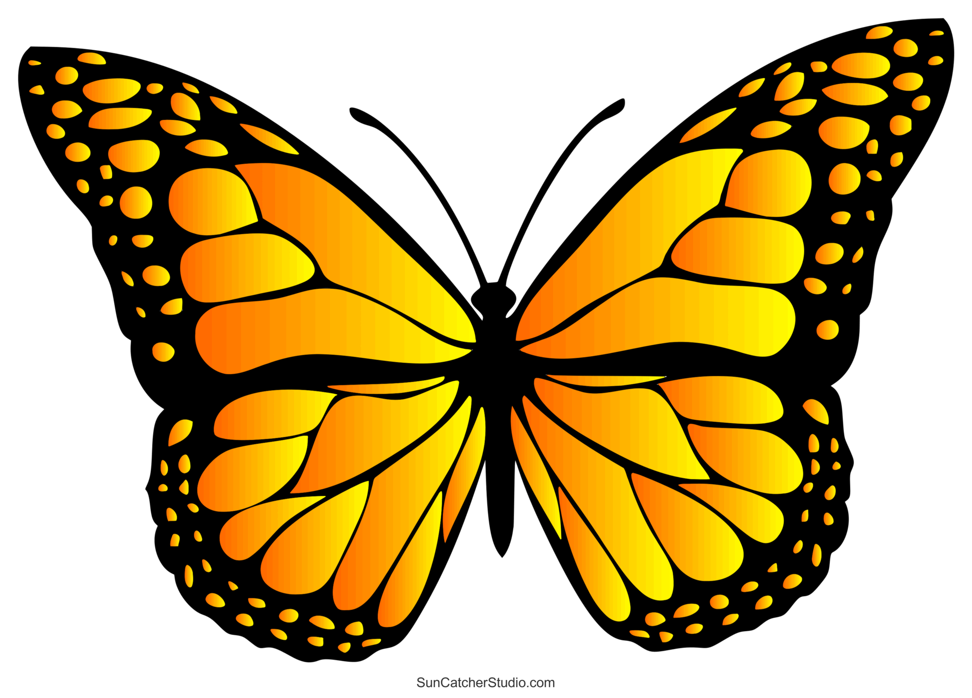 Butterfly Svg Files (Printable Templates, Patterns, & Clipart for Free Printable Butterfly Pictures