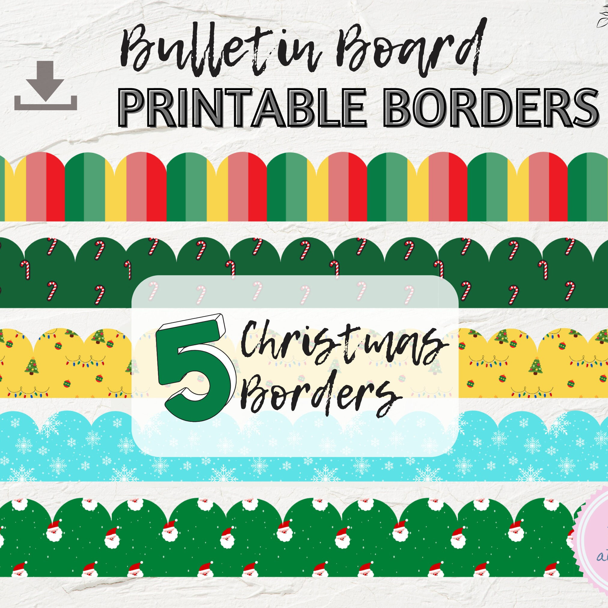 Buy Christmas Bulletin Board | Printable Bulletin Board Borders with regard to Free Printable Christmas Bulletin Board Borders