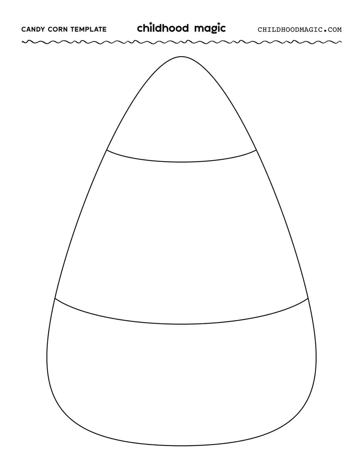 Candy Corn Template- Free Printable - Childhood Magic throughout Free Printable Candy Corn