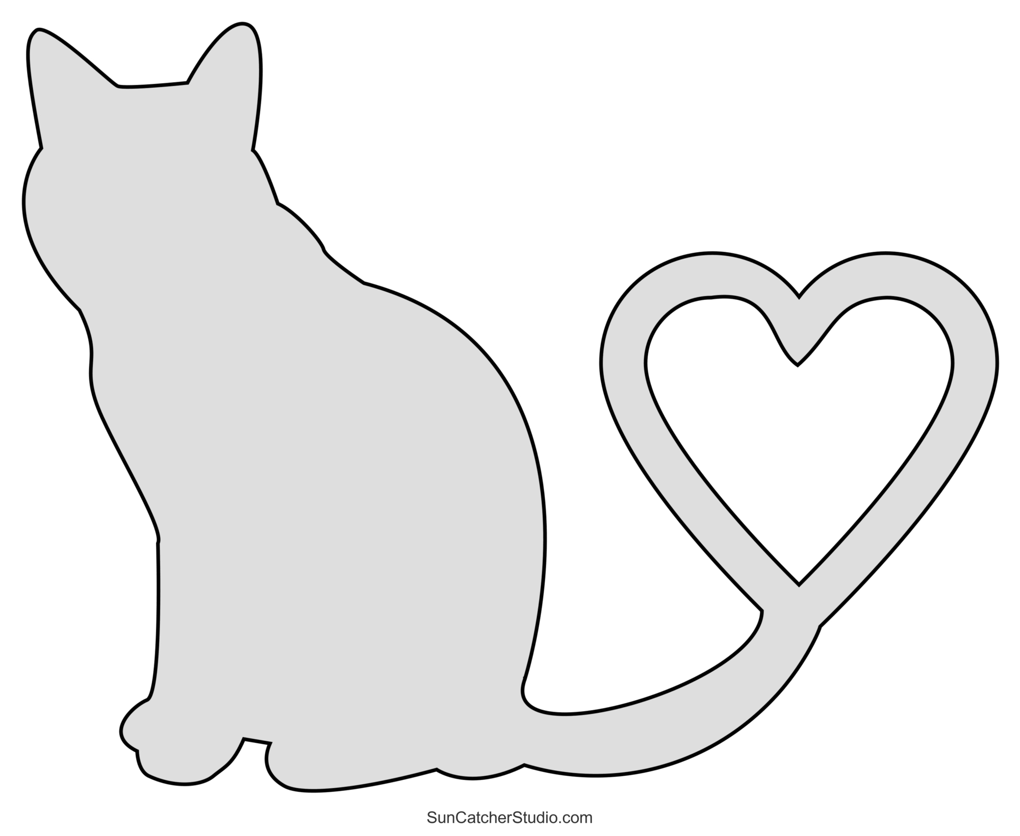 Cat Patterns, Templates, Stencils, Clip Art, And Silhouettes within Free Printable Cat Silhouette