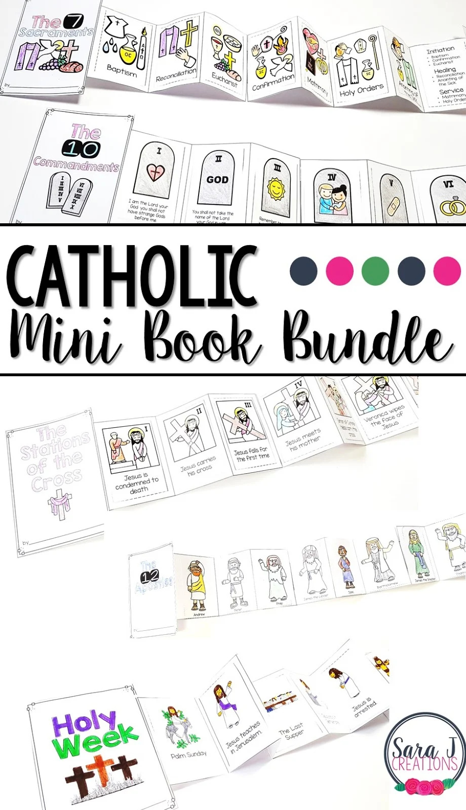 Catholic Mini Books To Teach The Faith | Sara J Creations with Free Printable Catholic Mass Book