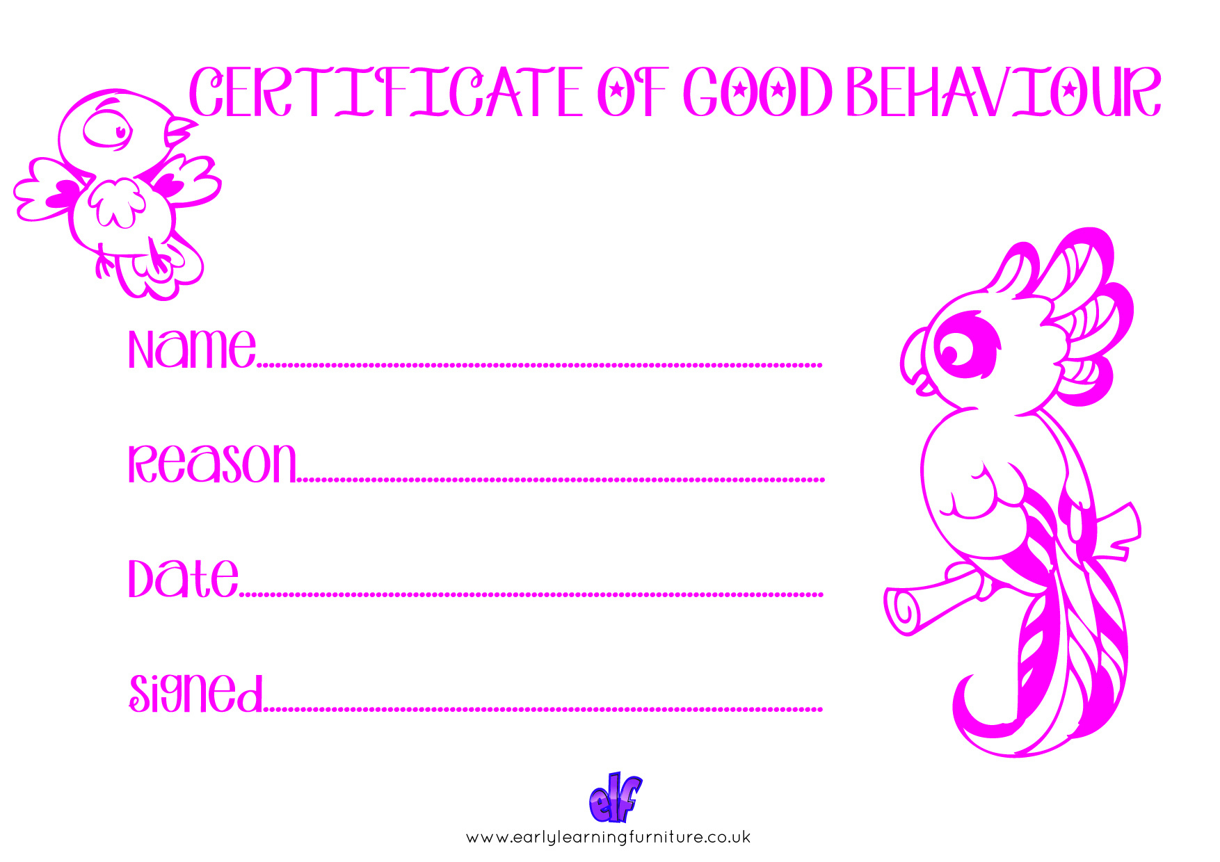 Certificates And Awards - Free Printable Teaching Resources with Good Behaviour Certificates Free Printable