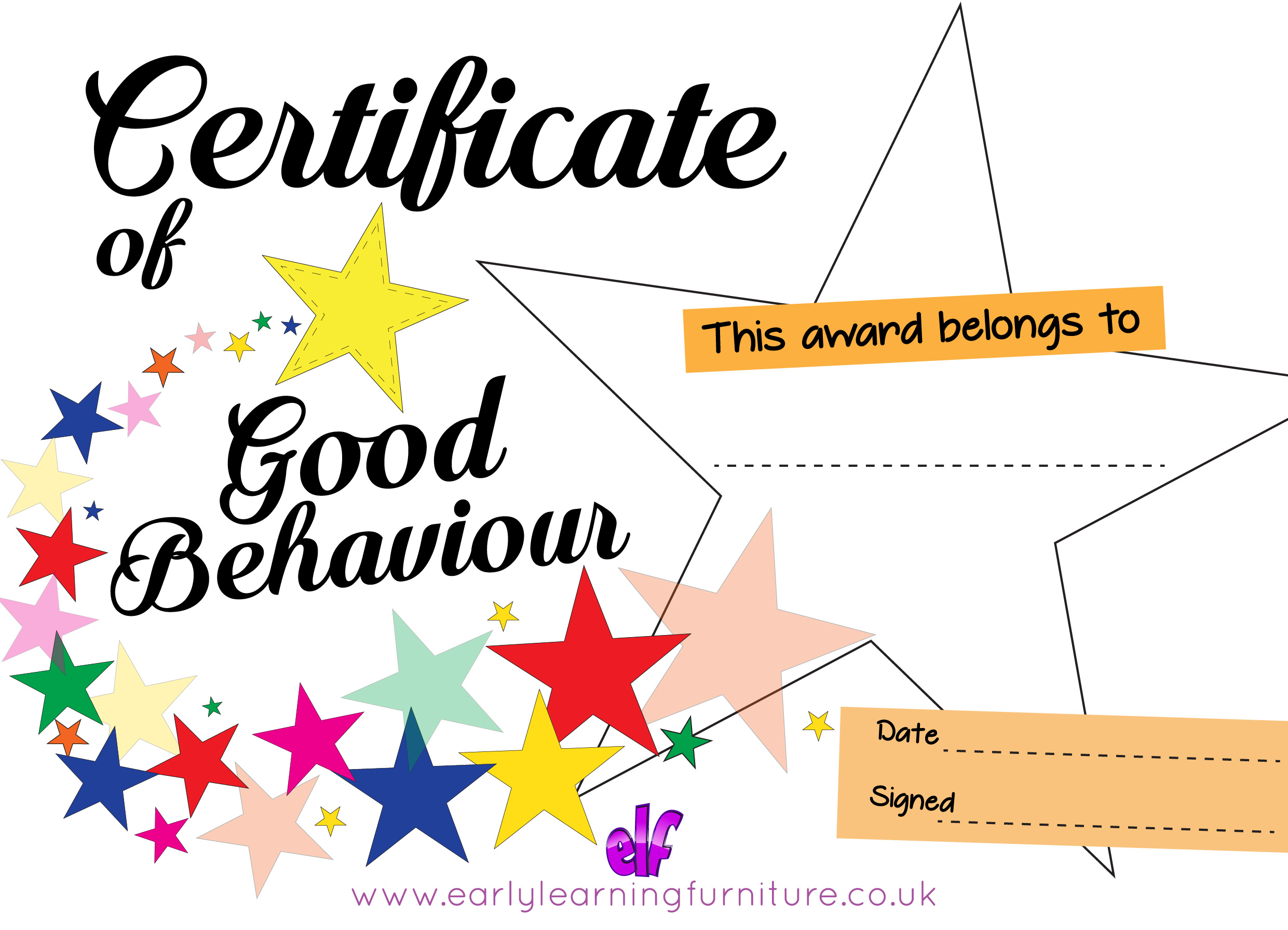 Certificates And Awards - Free Printable Teaching Resources within Good Behaviour Certificates Free Printable