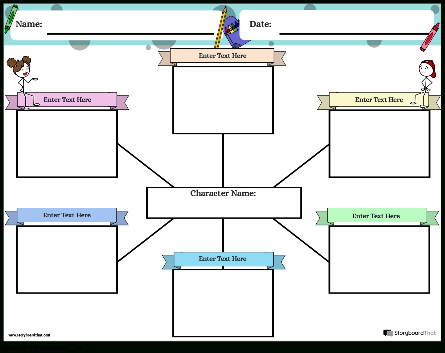 Character Map Worksheetsstoryboard That regarding Free Printable Character Map