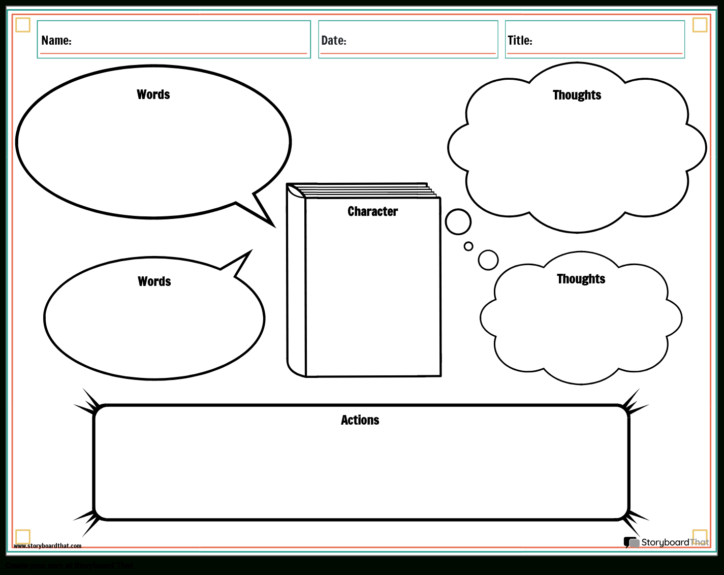Character Map Worksheetsstoryboard That within Free Printable Character Map