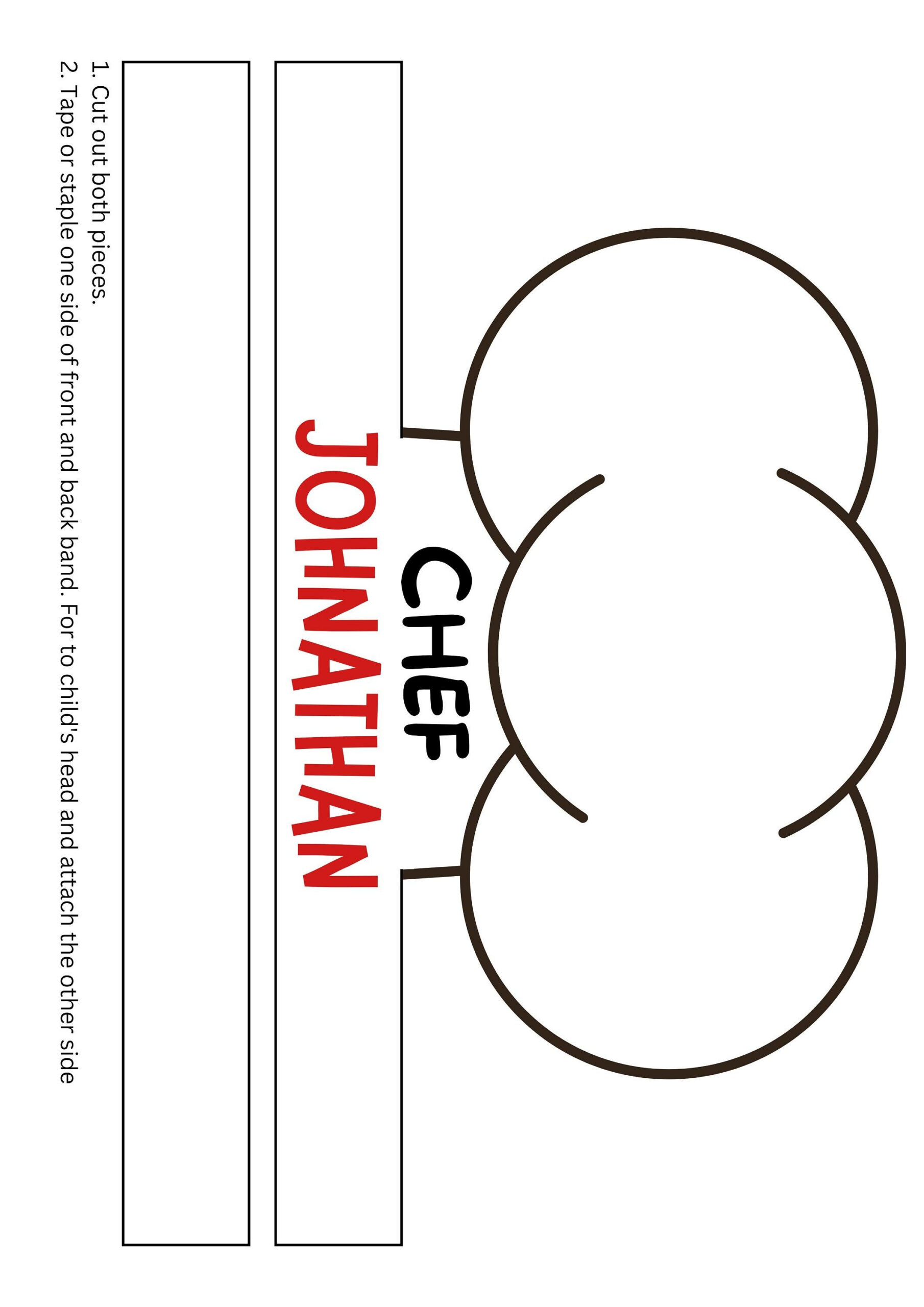 Chef Hat Template Free Printable - Shop On Pinterest in Free Printable Chef Hat Pattern