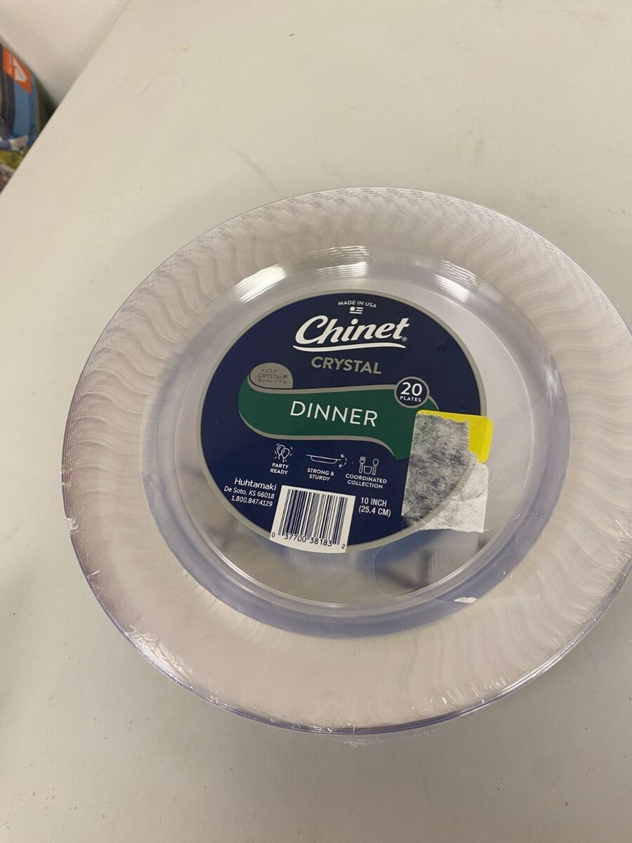 Chinet Crystal Premium Disposable Plastic Kitchen Plates, Clear with regard to Free Printable Chinet Coupons