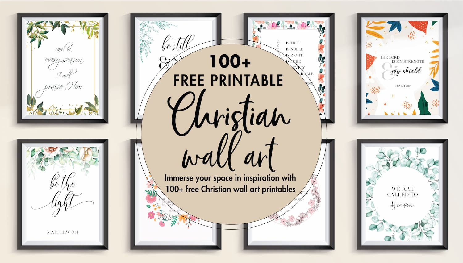 Christian Wall Art - World Of Printables within Free Printable Christian Art