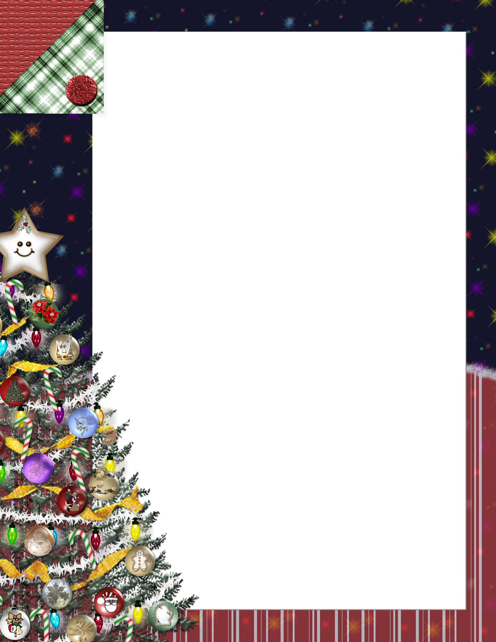 Christmas 1 Free-Stationery Template Downloads - Worksheets pertaining to Free Printable Christmas Stationary