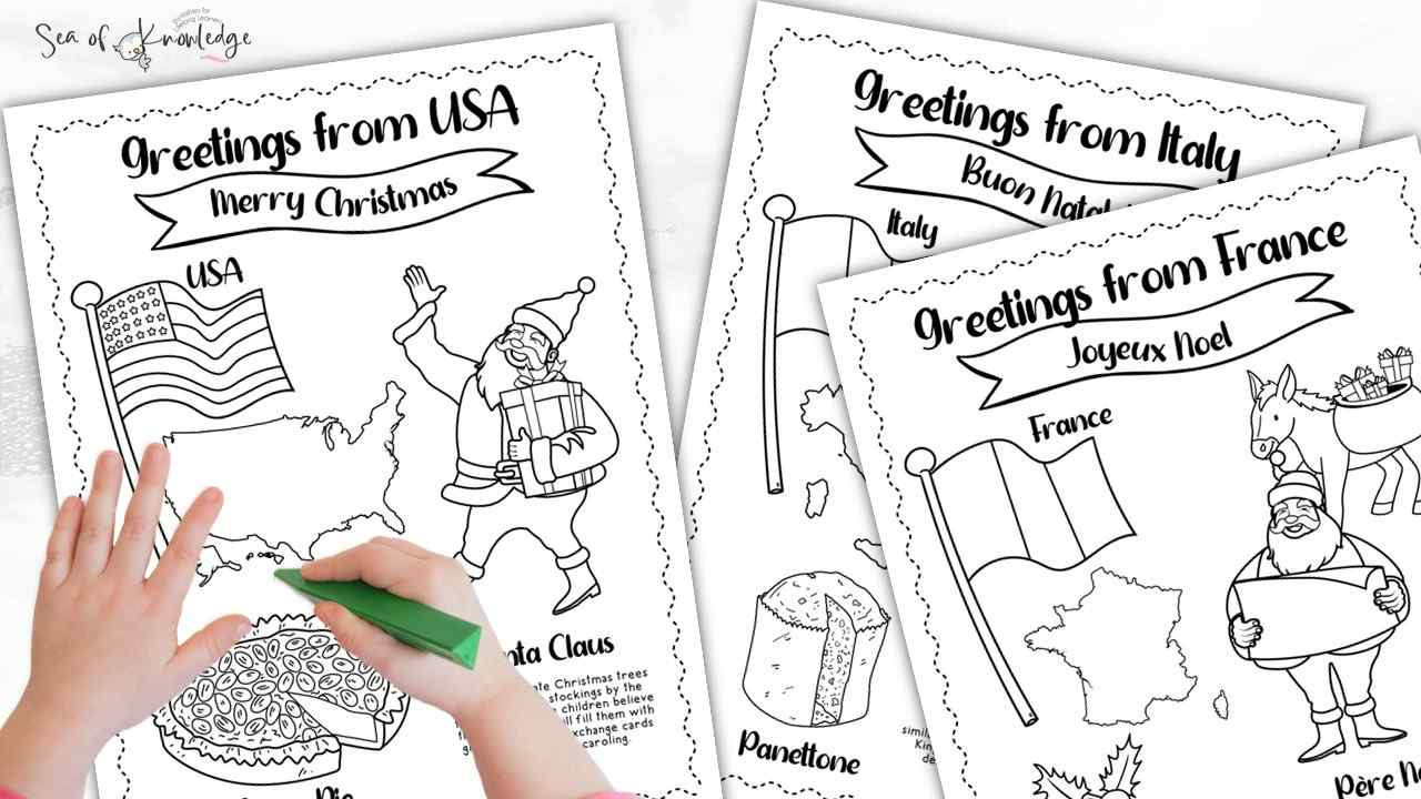 Christmas Around The World Book [Bonus Coloring Pages] intended for Christmas Around The World Free Printables