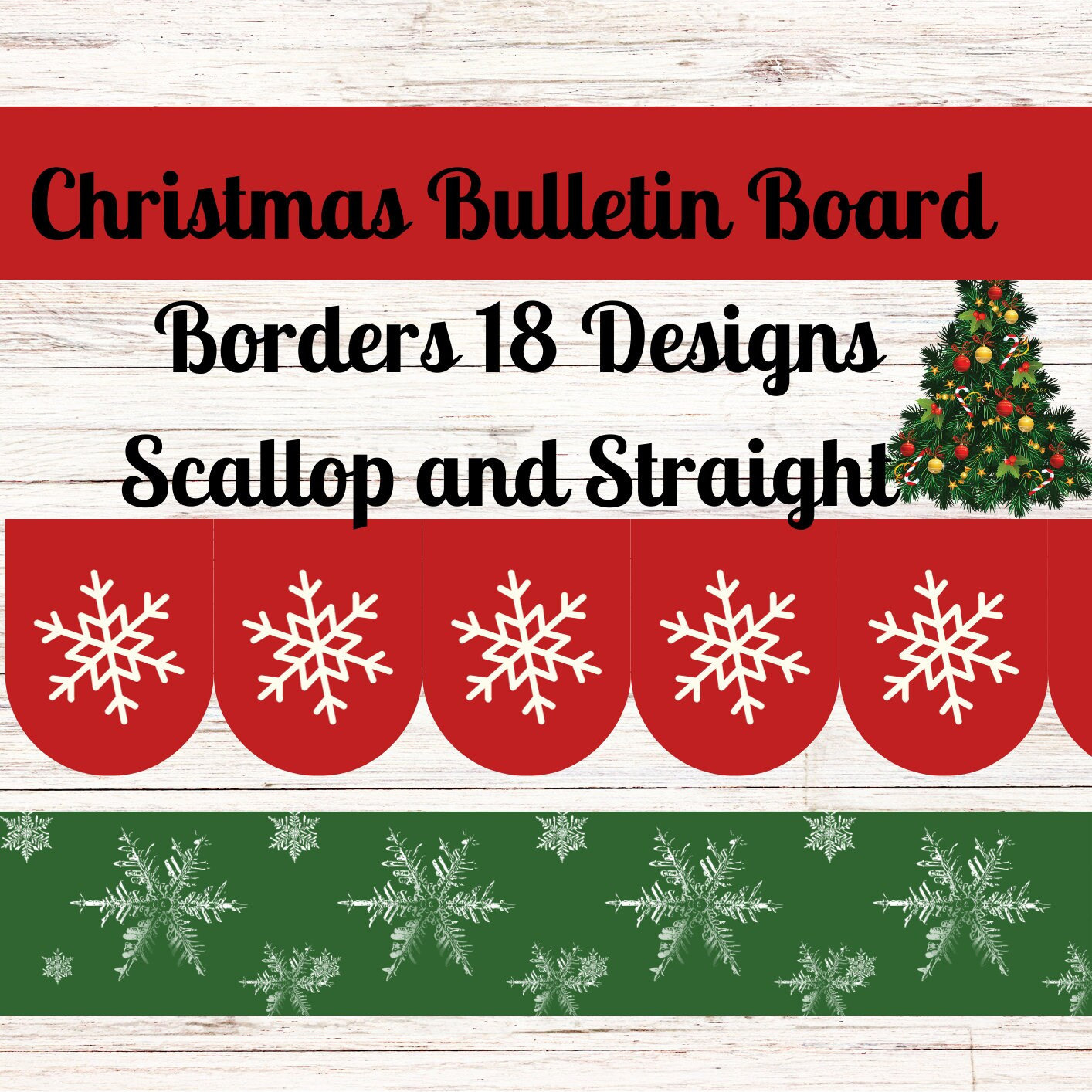 Christmas Bulletin Board Borders: 18 Festive Designs (Printable throughout Free Printable Christmas Bulletin Board Borders
