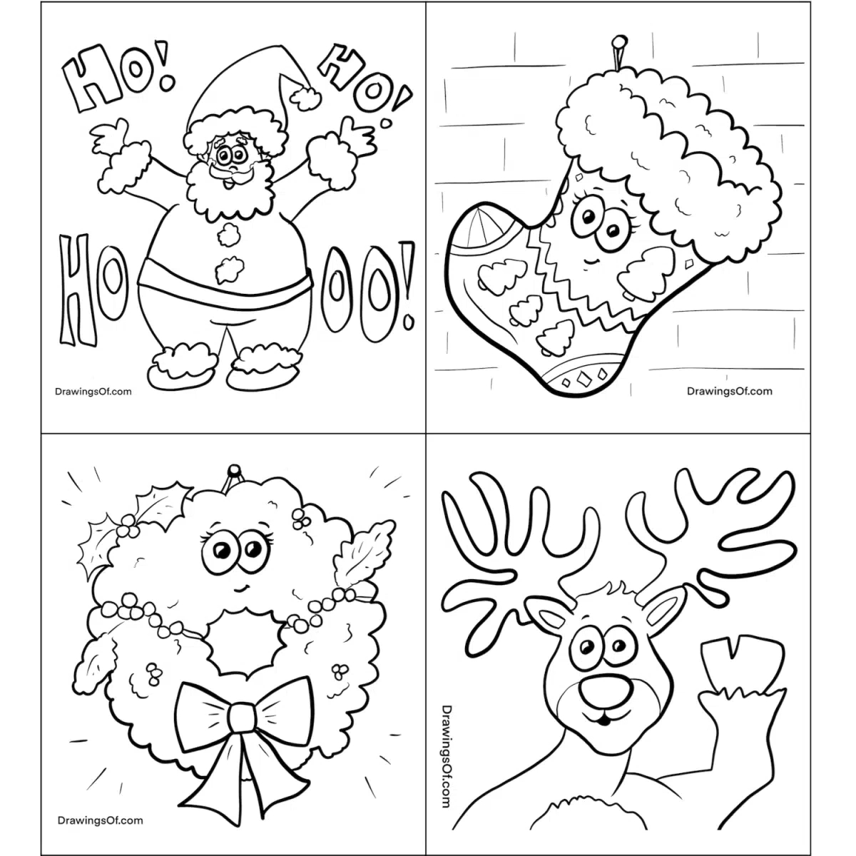 Christmas Coloring Pages: Free Printable Sheets - Drawings Of intended for Free Printable Christmas Coloring Pages For Kids