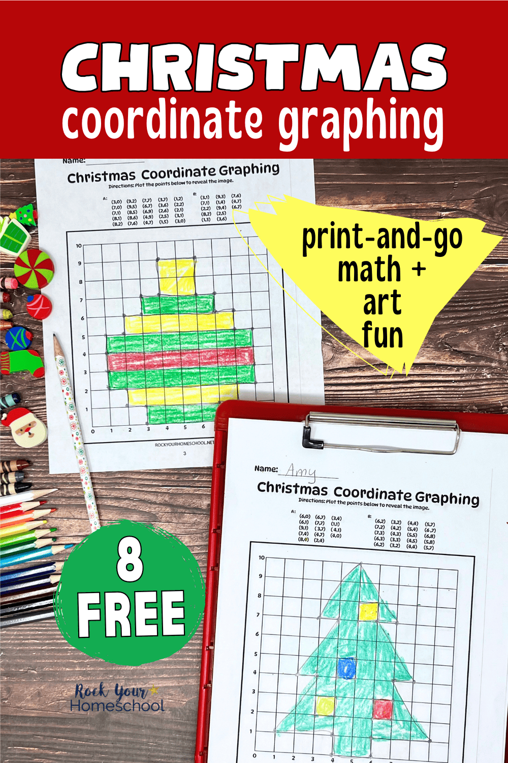 Christmas Coordinate Graphing Worksheets: Free Art + Math Fun pertaining to Free Printable Christmas Coordinate Graphing Worksheets
