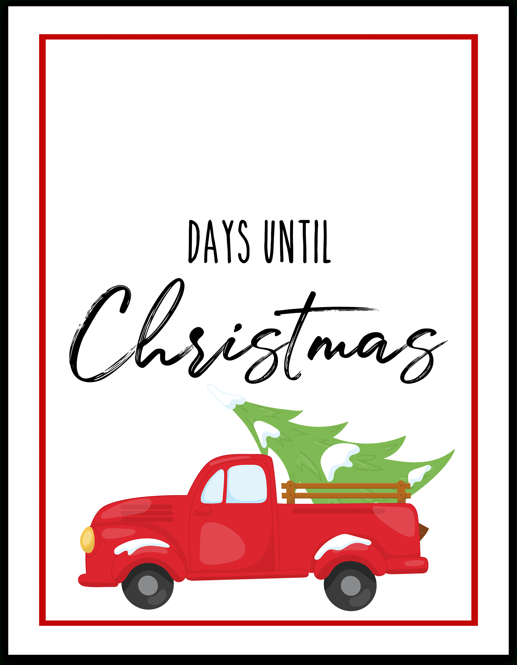 Christmas Countdown Free Printable - Extreme Couponing Mom within Christmas Countdown Free Printable