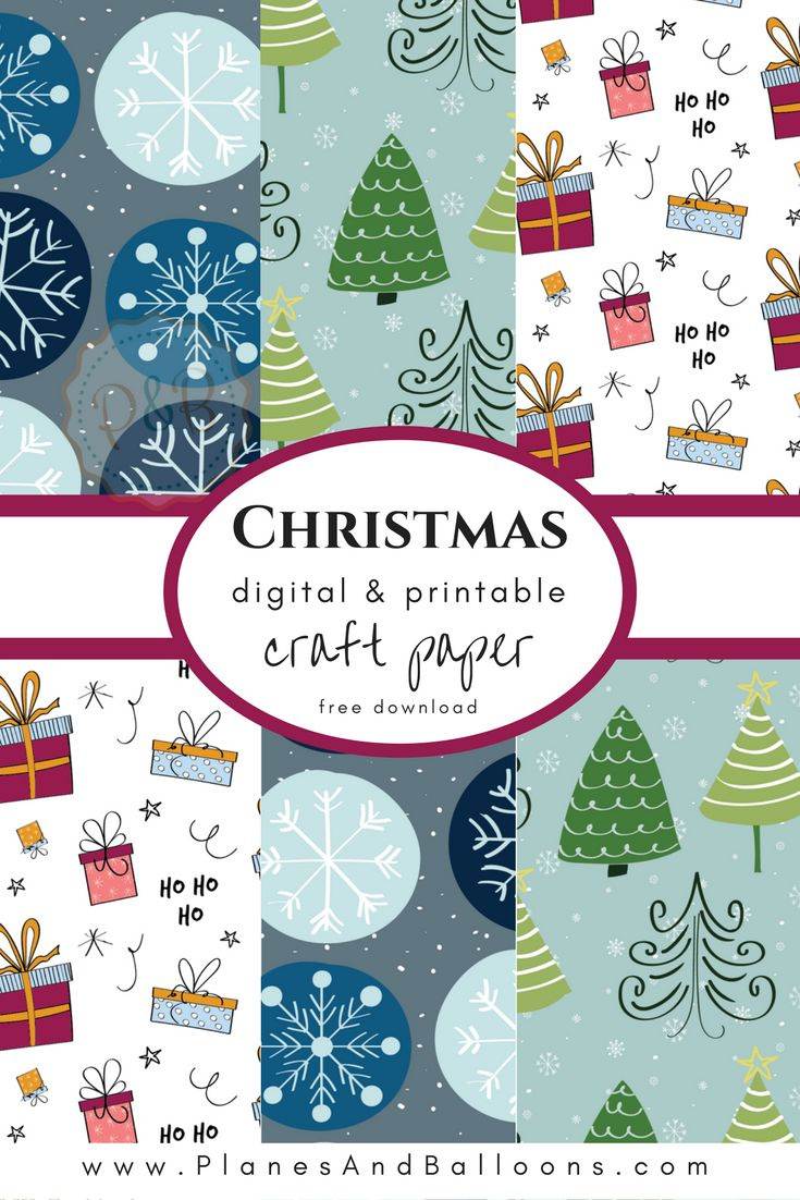 Christmas Digital Paper For Your Creative Holiday Projects For Free within Free Printable Scrapbook Paper Christmas