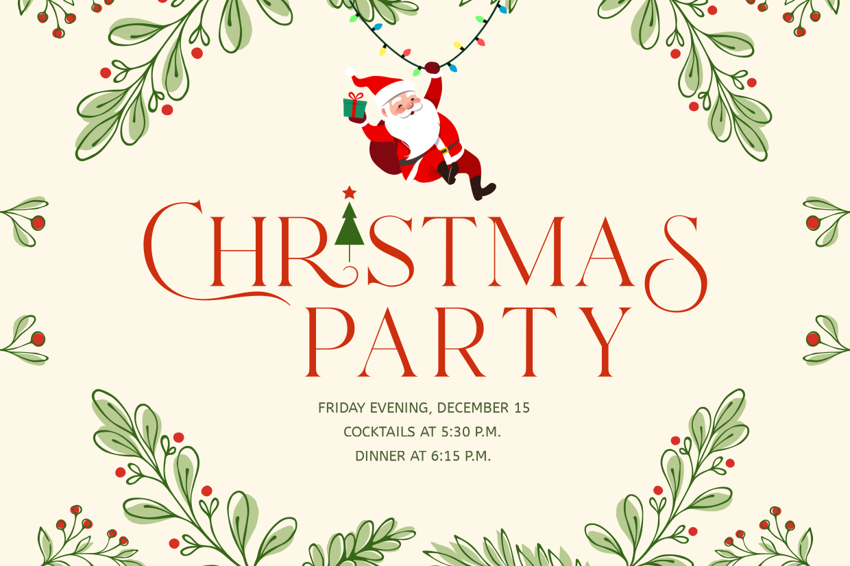 Christmas Party Announcement With Happy Santa Sign Template intended for Free Printable Christmas Party Signs
