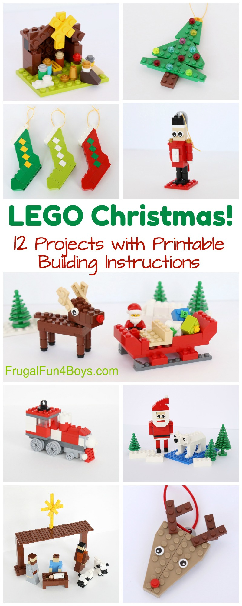 Christmas Projects To Build With Lego® Bricks - Printable Building regarding Free Printable Lego Instructions