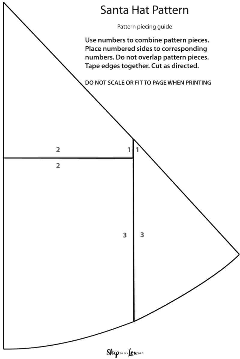 Christmas Santa Hat Pattern | Skip To My Lou throughout Free Printable Santa Hat Patterns