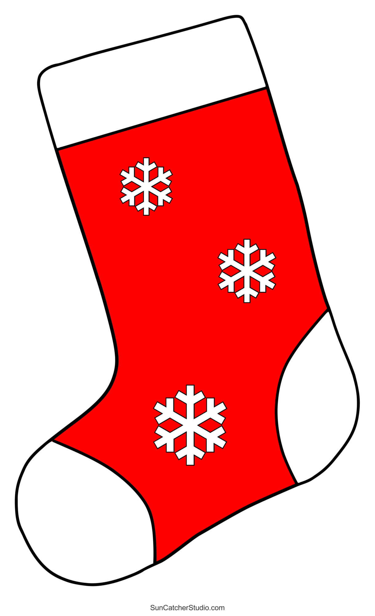 Christmas Stocking Patterns (Printable Stencils & Templates intended for Free Printable Christmas Stocking Template