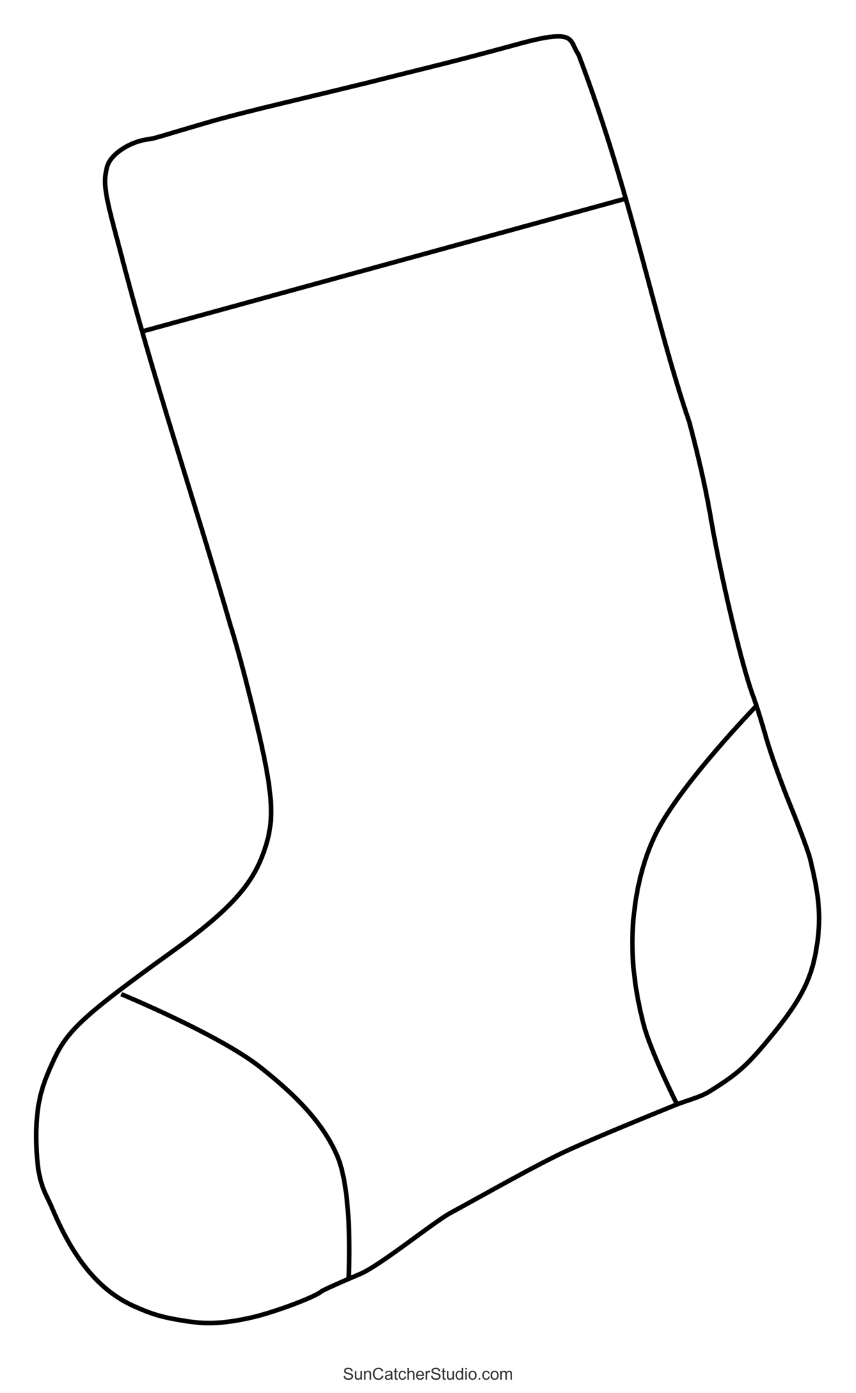 Christmas Stocking Patterns (Printable Stencils & Templates with Free Printable Christmas Stocking Template