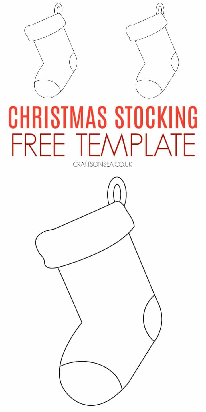 Christmas Stocking Template (Free Printable Pdf) - Crafts On Sea pertaining to Christmas Stocking Template Printable Free