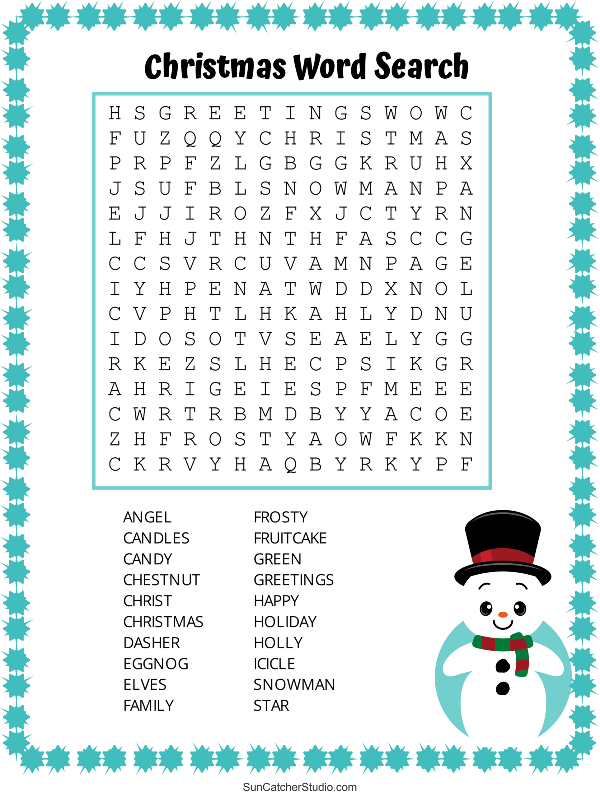 Christmas Word Search (Free Printable Pdf Puzzles) – Free for Free Printable Christmas Word Search Pages