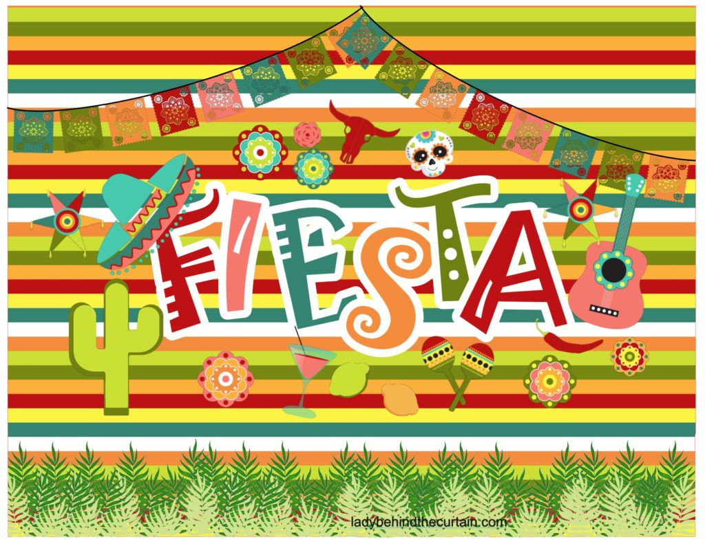Cinco De Mayo Fiesta Party Free Printable Collection for Free Printable Mexican Party Decorations