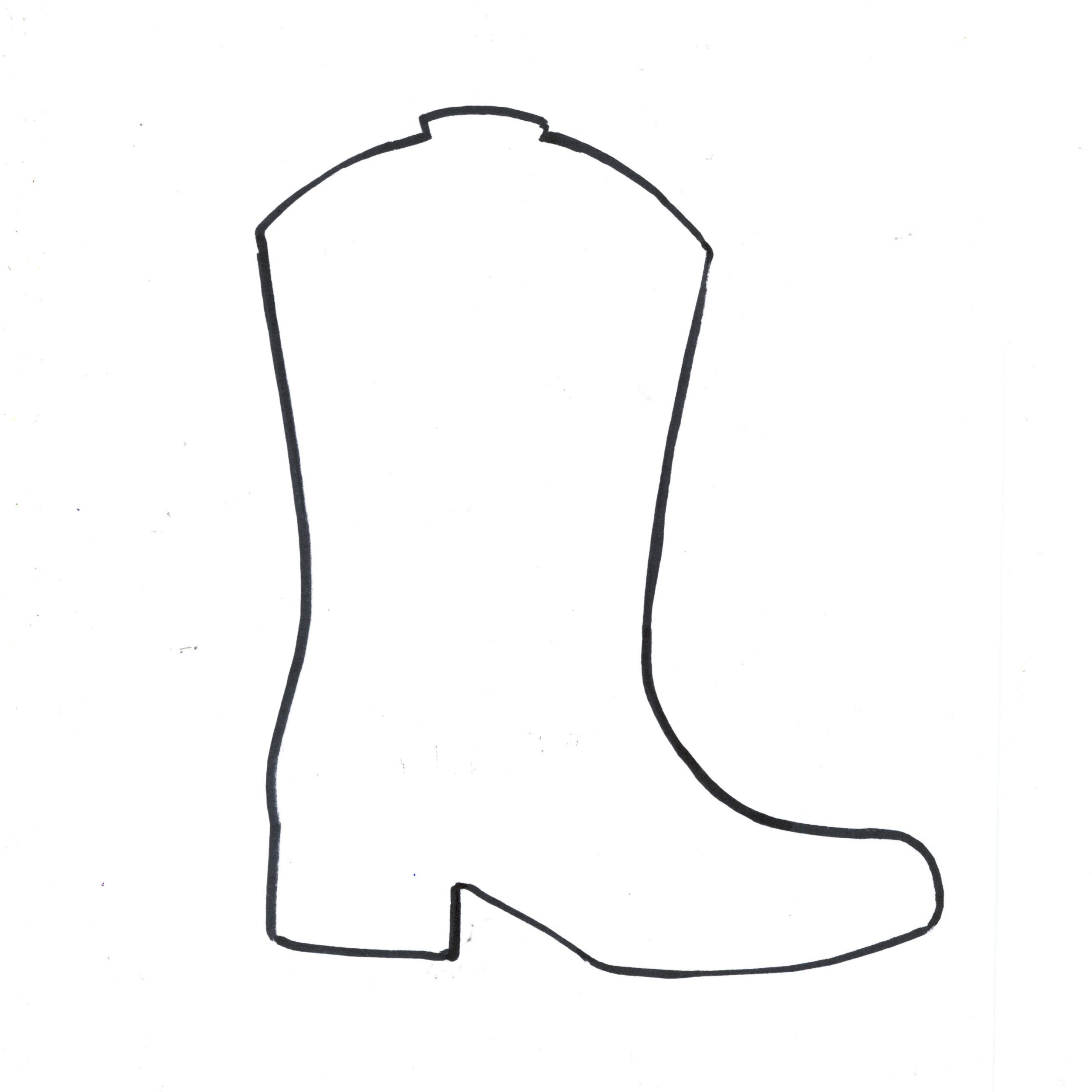 Cindy Derosier: My Creative Life: Cowboy Boot Craft For Kids in Free Printable Cowboy Boot Stencil