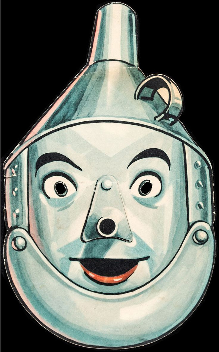 Circa 1939 Tin Man Halloween Mask From The Wizard Of Oz regarding Free Printable Wizard Of Oz Masks