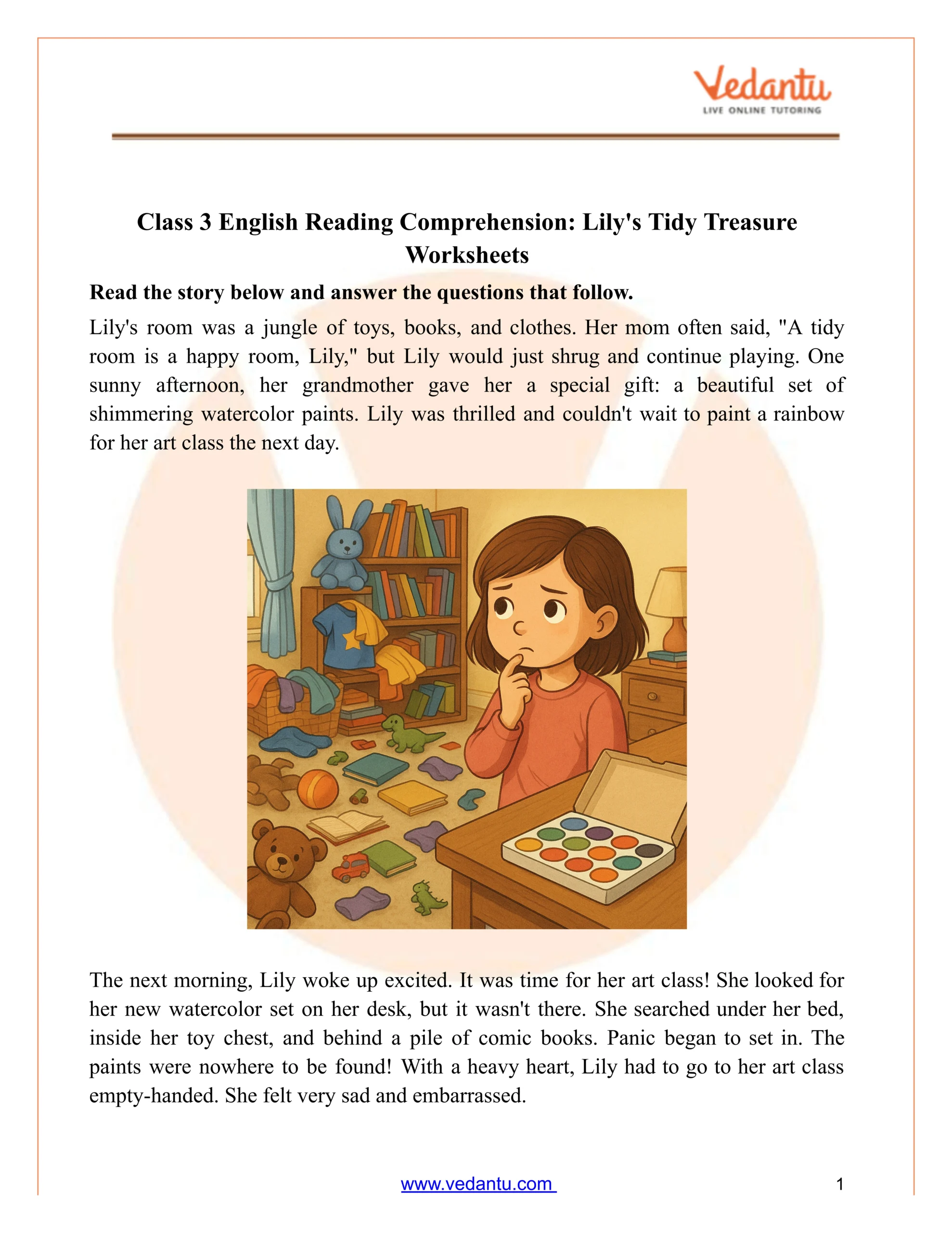 Class 3 Reading Comprehension Worksheet: Max'S Good Habit Story with regard to Free Printable Short Stories For Grade 3