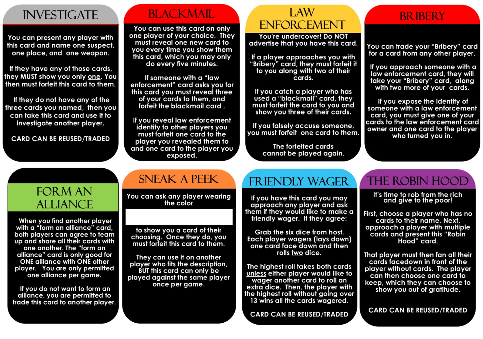 Clued-In Murder Mystery Scavenger Hunt - Printable Party Game in Free Printable Mystery Games