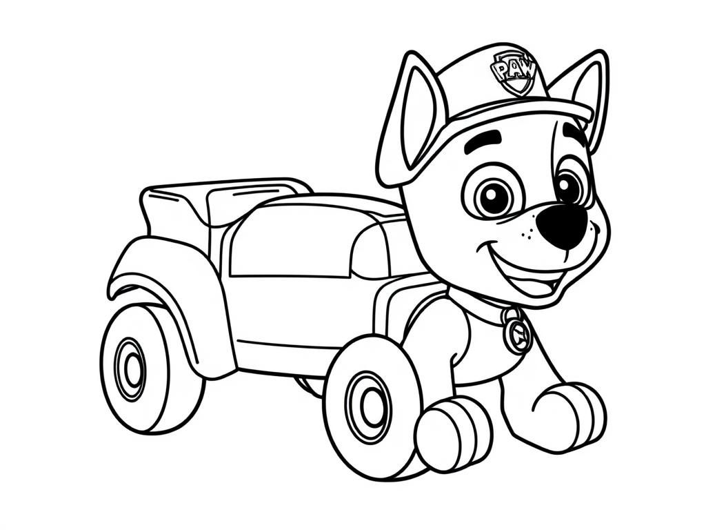 Coloring Page Of Marshall From Paw Patrol - Free Printable throughout Free Printable Paw Patrol Coloring Pages