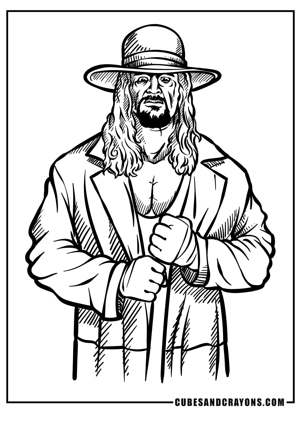 Coloring Pages - The Official Wrestling Museum in Wwe Colouring Pages Free Printable
