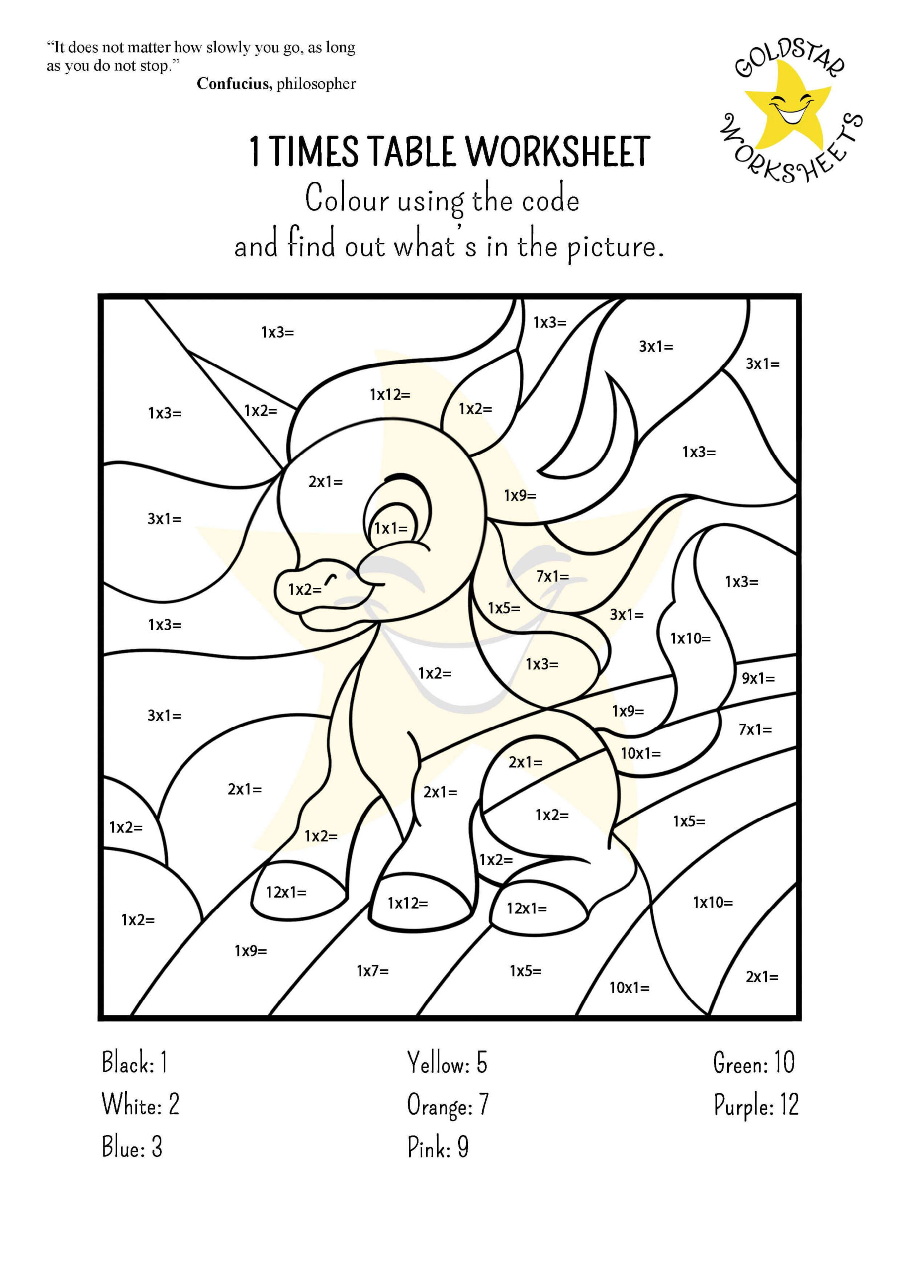 Colormultiplication Fun! Free Printable Worksheets For Kids within Free Printable Multiplication Color By Number