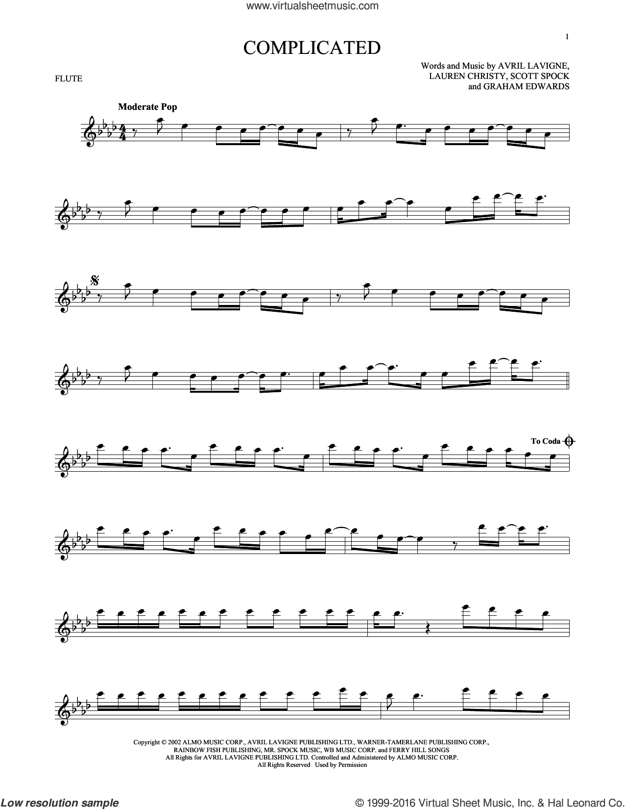 Complicated Sheet Music For Flute Solo (Pdf-Interactive) with regard to Free Printable Flute Sheet Music For Pop Songs
